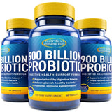 Probiotics for Women and Men - With Natural Lactase Enzyme and Prebiotic Fiber for Digestive Health - 80%+ More Potent Probiotic Supplement for Gut Health Support - Vegan Formula Blend Made in the USA