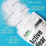 Rockin' Green Laundry Detergent, Plant based, All Natural Laundry Detergent Powder, Vegan and Biodegradable Odor Fighter, Safe for Sensitive Skin (Active Wear 120 Loads - Unscented)