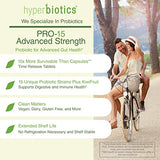 Hyperbiotics Pro 15 Advanced Probiotic Supplement | Time Release Tablets | Probiotics for Women, Men, Adults | Digestive & Immune Support | Vegan, Dairy & Gluten Free | 60 Count