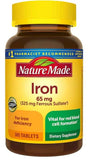 Nature Made Iron 65 mg, 365 Tablets