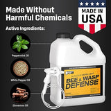 Exterminator’s Choice - Bee and Wasp Defense Spray - One Gallon - Natural, Non-Toxic Bee and Wasp Repellent - Quick and Easy Pest Control - Safe Around Kids and Pets