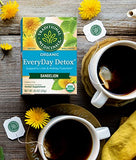 Traditional Medicinals Organic Everyday Detox Tea Sampler, 1 EveryDay Detox Schisandra Berry, 1 EveryDay Detox Dandelion, 1 EveryDay Detox Lemon, 16 Tea Bags Per Box (3 CT)