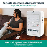 Lunderg Bed Alarm & Chair Alarm System - Wireless Bed Sensor Pad (10” x 30”), Chair Sensor Pad & Pager - Chair & Bed Alarms and Fall Prevention for Elderly and Dementia Patients - Full Caregiver Set