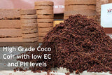 Organic Coco Coir by Coco Bliss - Compressed Coco Coir Brick with Low EC and pH Balance - High Expansion for Flowers, Herbs, and Planting - Renewable Coconut Soil (10lb Block)