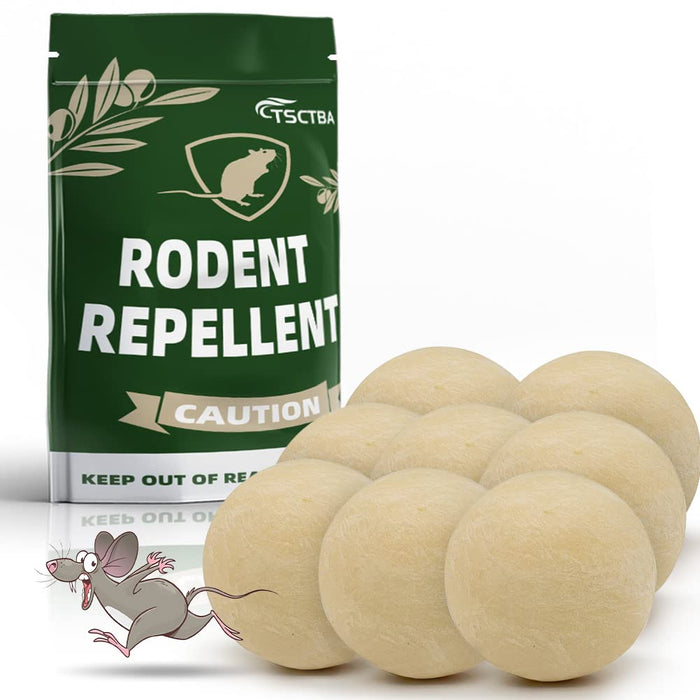 TSCTBA Rodent Repellent, Natural Mouse Repellent, Rat Repellent, Mice Repellent for House, Peppermint to Repel Mice, Mouse and Rats, Mint Mice Away, Natural Rodent Repellent Indoor and Outdoor-8P