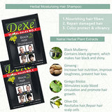 10 PCS Dexe Hair Shampoo Instant Hair Dye for Men Women, Black Color - Simple to Use - Hair Dye Permanent - Last 30 days - Natural Ingredients for Woman&Man