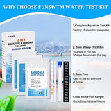 Aquarium Ammonia Test Strips for Freshwater: 150 PCS 10 in 1 Ammonia Test Kit for Aquarium Fish Tank Water Testing Kit for Aquarium Pond - Testing Ammonia Nitrate Nitrite pH,etc