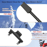 BiLLNE 731-2643 Snow Thrower Chute Clearing Tool Compatible with for MTD Snow Blower Shovel Chute Replacement Parts