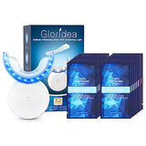 Teeth Whitening Kits, Whitening Strips with Rechargeable 24X Blue Teeth Whitening Light for Teeth Whitening, Teeth Whitening Strips with Light, Menthol