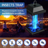 WVV Bug Zapper, 4200V Electric Mosquito Zappers Killer ,Electronic Light Bulb Lamp for Outdoor and Indoor (Metal A)