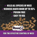 MouseX Bait Pellets, All-Natural Poison Free Humane Rat And Mouse Rodenticide Pellets, 1 lb. Bag - EcoClear Products