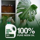 Zuprime Pure Neem Oil for Plants - Organic Neem Oil Spray for Plants,100% Cold Pressed Neem Oil, All-Natural Neem Oil Concentrate Leaf Polish for Plants, Pure Neem Oil - (17 Oz)