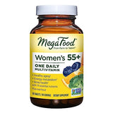 MegaFood Women's 55+ One Daily Multivitamin for Women with Vitamin A, Vitamin C, Vitamin D3 & Vitamin E for Optimal Aging Support - Plus Real Food - Immune Support Supplement- Vegetarian - 90 Tabs
