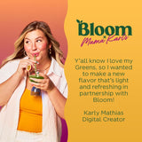 Bloom Nutrition x Mama Karls Super Greens Powder Juice Mix - Probiotics for Digestive Health & Bloating Relief for Women, Digestive Enzymes w/Spirulina & Chlorella for Gut Health (Orange Passionfruit)