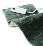 Sunbeam XL Heating Pad for Back, Neck, and Shoulder Pain Relief with Auto Shut Off and 6 Heat Settings, Extra Large 12 x 24", Green