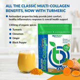 BioTrust Ageless Multi Collagen Peptides Powder – 5 Types (I, II, III, V, X) + Turmeric – Hydrolyzed Protein for Hair, Skin, Nails, Joint Health – Grass Fed Beef, Fish, Chicken, Eggshell (Golden Milk)