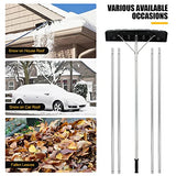 Goplus Snow Roof Rake, Extendable 4.8-20FT Snow Shovel for Snow Removal w/Aluminum Frame & Anti-Slip Handle, Ideal for Roof Car, 25-Inch Blade