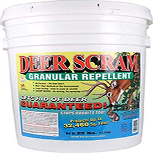 Deer Scram 25# Deer & Rabbit Repellent Granular White Pail