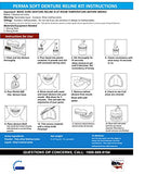 Perma Soft Denture Reliner Kit - Relines 2 Denture Plates - Semi Soft DIY Denture Liner for Upper and Lower