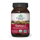 Organic India Triphala Herbal Supplement - Digestion & Colon Support, Immune System Support, Adaptogen, Nutrient Dense, Vegan, Gluten-Free, USDA Certified Organic, Non-GMO - 90 Capsules