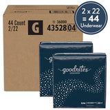 Goodnites Boys' Nighttime Bedwetting Underwear, Size S/M (43-68 lbs), 44 Ct (2 Packs of 22), Packaging May Vary