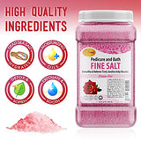 SPA REDI - Detox Foot Soak Pedicure and Bath Fine Salt, Sensual Rose, 128oz - Made with Dead Sea Salts, Argan Oil, Coconut Oil, and Essential Oil - Hydrates, Softens and Moisturizes