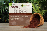 Organic Coco Coir by Coco Bliss - Compressed Coco Coir Brick with Low EC and pH Balance - High Expansion for Flowers, Herbs, and Planting - Renewable Coconut Soil (10lb Block)