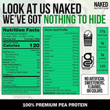 NAKED nutrition Naked Pea - Pea Protein Isolate - Plant Based, Vegetarian & Vegan Protein. Easy to Digest, Speeds Muscle Recovery - Non-GMO, No Lactose, No Soy and Gluten Free - 15 Servings