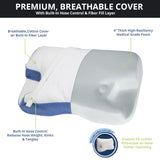 Contour CPAP Pillow 2.0 - Orthopedic Bed Pillow with Built in Cervical Neck Support for Side or Back Sleeper