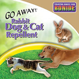 Bonide Go Away! Rabbit, Dog, & Cat Repellent Granules, 3 lbs Ready-to-Use, Keep Dogs off Lawn, Garden, Mulch & Flower Beds