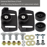 HUSWELL Universal Roller Wheel Skid Slide Shoes for Snow Blower Snowthrower