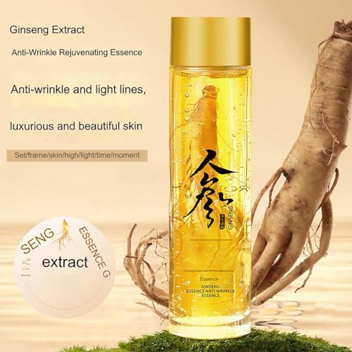 Ginseng Extract Liquid, Ginseng Extract Anti-Wrinkle Original Serum Oil, Korean Red Ginseng Essence for Anti Aging, Moisturizer, Fighting Collagen Loss, Reduces Wrinkles, Improves Sagging (2 bottles)