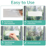 Cleanuper 60 Pcs Window Fly Traps Ready to Use Indoors. Insect, Bugs, Fly & Fruit Fly Glue Adhesive Sticky Paper - Waterproof Easy Application Ready Disposable Non-Toxic