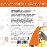 NOW Supplements, Probiotic-10™ & Bifido Boost™ with 10 Strains, 25 Billion CFU Per Serving, plus PreticX™ XOS Prebiotic, 90 Veg Capsules