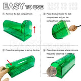 dritte Humane Mouse Trap (4pc) | Catch and Release Mouse Traps | Mice Trap No Kill for mice/Rodent Pet Safe (Dog/Cat) Best Indoor/Outdoor Mousetrap Catcher Non Killer Small Capture Cage