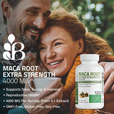 Bronson Maca Root Extra Strength 4000 MG per Serving, Lepidium Meyenii - Non-GMO, 250 Vegetarian Capsules