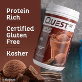 Quest Nutrition Chocolate Milkshake Protein Powder; 22g Protein; 1g Sugar; Low Carb; Gluten Free; 1.6 Pound; 24 Servings