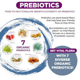 Vital Planet - Vital Flora Women Over 55 Daily Probiotic 60 Billion CFU, 60 Diverse Strains, 7 Organic Prebiotics, Immune Support Shelf Stable Digestive Health Probiotics for Women 30 Capsules