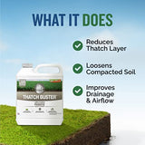 Turf Titan Thatch Buster All-Natural Lawn Aerator & Grass Dethatcher - Liquid Soil Loosener & Conditioner for Green Grass (32 oz), Healthy Soil in 45 Days - Enhance 1,000 Sq Ft with 4 oz