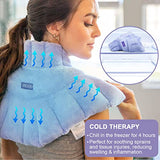 REVIX Microwave Heating Pad for Neck Shoulders and Back Pain Relief with Moist Heat, Weighted Microwavable Heated Neck Wrap Warmer, Scented