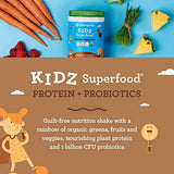 Amazing Grass Kidz Superfood: Vegan Protein & Probiotics for Kids with Beet Root Powder & 1/2 Cup of Leafy Greens, Extreme Chocolate, 15 Servings