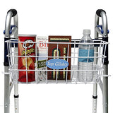 Bundle: Premium Clip-on Walker Basket with Carry-All Hooks ($12 Value)