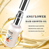 Hair Growth Oil - Rice Water For Hair Growth For Women & Men, Hair Loss Treatments, Serum For Thicker Longer Fuller Healthier Hair, Biotin & Castor Oil & Rosemary Oil 50ml