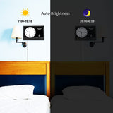 AINFTIME Clock with Day and Date for Elderly-3 Colors Display Digital Calendar Alarm Clock Dementia Alzheimers Clock with Extra Large Display (10.1in Black)