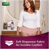 Depend Silhouette Adult Incontinence and Postpartum Underwear for Women, Small, Maximum Absorbency, Purple, 60 Count, Packaging May Vary