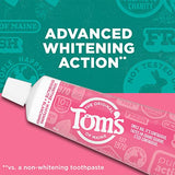 Tom's of Maine Sensitive + Whitening Fluoride Free Toothpaste,Soothing Mint 4.0 oz 3-Pack