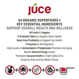 JUCE Reds Organic Superfood Powder - Garden Berry Flavor | Fruit and Veggie Powder for Kids & Adults w/ 64 Immune Boosting Superfoods Plus Probiotics for Gut Health | 20 Servings (230g)