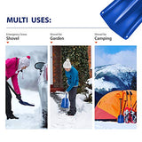 ORIENTOOLS Aluminum Snow Shovel 3 Piece Collapsible Snow Shovel with Extendable Handle 26-32 Inch, Portable Lightweight Sport Utility Shovel for Cars, Camping, Garden, Snowmobiles and Mud (8.7" Blade)