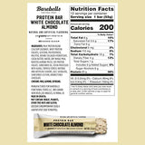 Barebells Protein Bars White Chocolate Almond - 12 Count, 1.9oz Snacks with 20g of High Bar 1g Total Sugars On The Go Snack & Breakfast