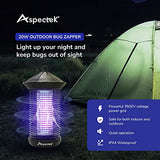 ASPECTEK Bug Zapper 20W Electric Mosquito Zapper, Insect Fly Zapper, UV Light Fly Killer for Outdoor and Indoor use, Waterproof, Up to 1000sq. FT Coverage, Including Free 1 Pack Replacement Bulb